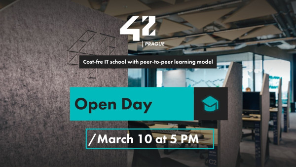 Open day at 42 Prague, March 10, from 5 PM